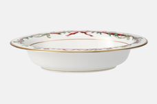 Royal Worcester Holly Ribbons Vegetable Dish (Open) 10 1/2" thumb 1