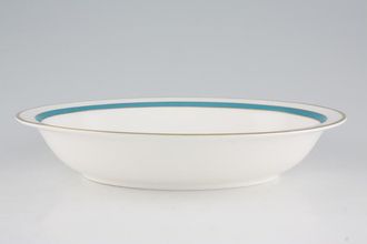 Minton Saturn - Turquoise Vegetable Dish (Open) 10 3/4"