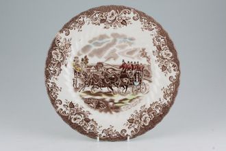 Sell Johnson Brothers Coaching Scenes - Brown Dinner Plate Full Gallop 9 3/4"