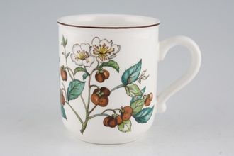 Villeroy & Boch Botanica - Brown or Black Backstamp Mug Black B/S / Camellia Sinenses 3 1/8" x 3 1/2"