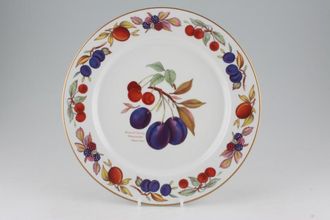 Royal Worcester Evesham - Gold Edge Dinner Plate Accent, Plum and Cherry 10 1/4"