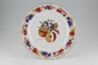 Royal Worcester Evesham - Gold Edge Dinner Plate Accent, Apple and Blackcurrant 10 1/4"