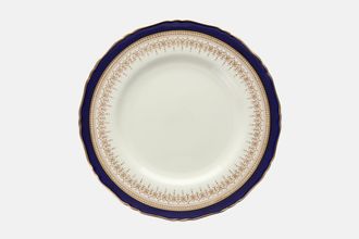 Royal Worcester Regency - Blue - Cream China Breakfast / Lunch Plate 9"
