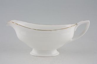 Royal Worcester Strathmore - White - Fluted Sauce Boat