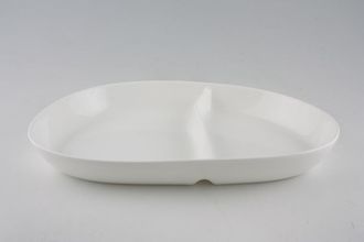 Denby China by Denby Serving Dish Divided, Irregular shape - 2 1/4pt 13 3/4"