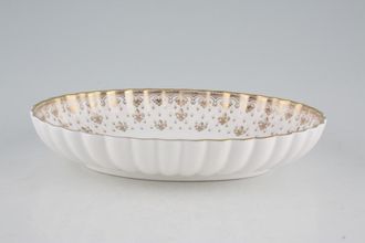 Spode Fleur de Lys - Gold - Y8063 Dish (Giftware) Deep - Oval 7 3/4" x 5 3/4"