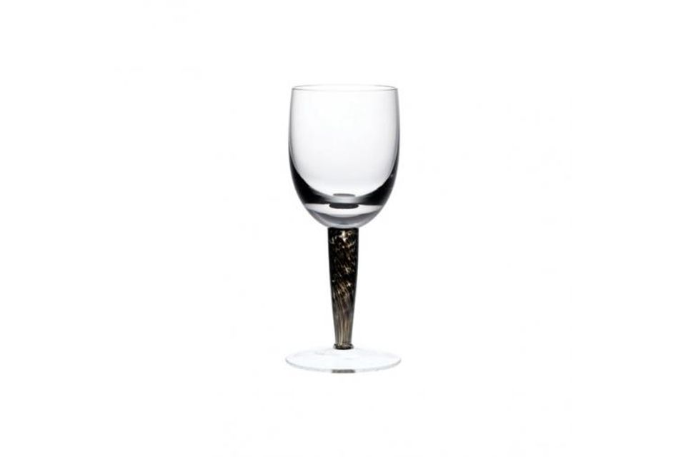Denby Jet Glass Goblet Black - Small Goblet - 0.2ltr