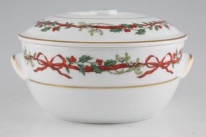 Royal Worcester Holly Ribbons Casserole Dish + Lid