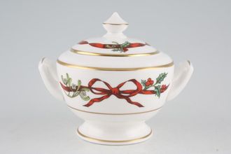 Sell Royal Worcester Holly Ribbons Sugar Bowl - Lidded (Coffee)