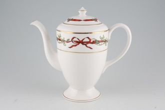 Royal Worcester Holly Ribbons Coffee Pot 2pt