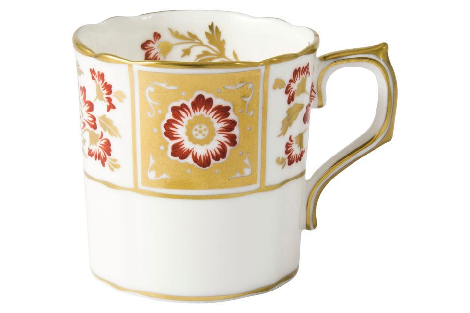 Royal Crown Derby Derby Panel - Red Coffee Cup