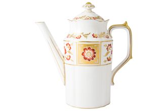 Royal Crown Derby Derby Panel - Red Coffee Pot 2pt