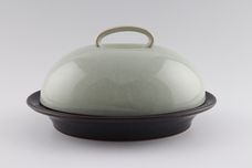 Denby Energy Butter Dish + Lid Oval - Celadon Lid/Charcoal base thumb 1