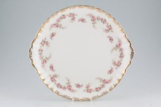 Royal Albert Dimity Rose Cake Plate Eared 12 1/2"