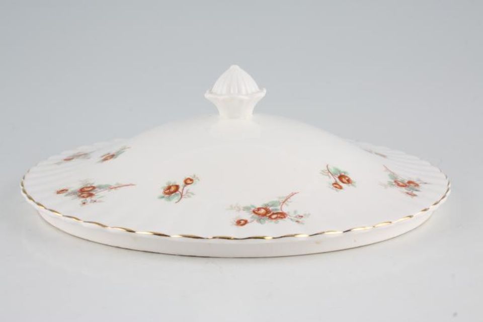Richmond Rose Time Vegetable Tureen Lid Only Orange Roses - No Gold on Knob