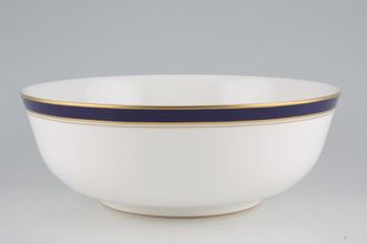 Royal Worcester Howard - Cobalt Blue - gold rim Serving Bowl Made in England 9 1/8"