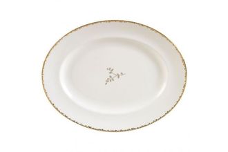 Sell Vera Wang for Wedgwood Gilded Leaf Oval Platter 13 3/4"
