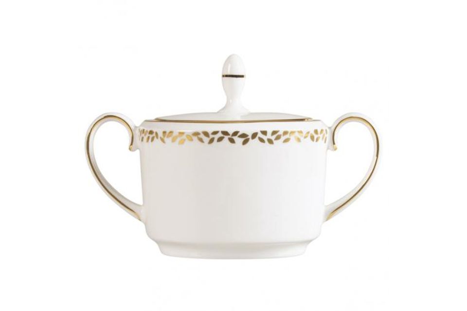 Vera Wang for Wedgwood Gilded Leaf Sugar Bowl - Lidded (Tea)