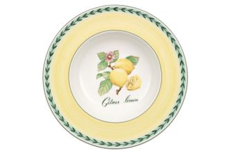 Villeroy & Boch French Garden Pasta Bowl Rimmed - Lemons - Fleurence 11 3/4"