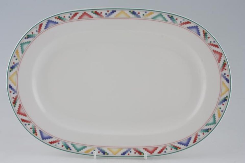 Villeroy & Boch Indian Look Oval Platter 13 1/2"