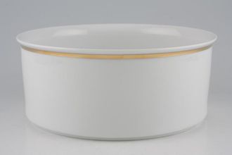 Thomas Medaillon Gold Band - White with Thick Gold Line Serving Bowl 7 3/4"