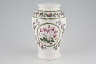 Portmeirion Variations - Botanic Garden Vase Cyclamens Repandum and Gossypium Barbadense 7"