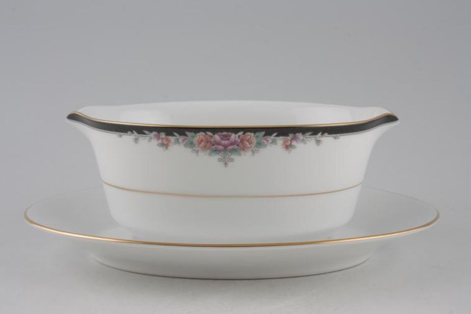Noritake Belle Empress Sauce Boat and Stand Fixed