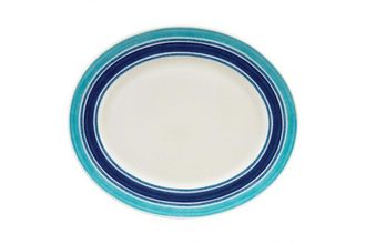 Sell Johnson Brothers Farmhouse Kitchen - Blue Stripe Oval Platter 13 1/2"