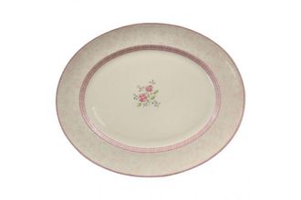 Sell Johnson Brothers Pink Damask Oval Platter 13 3/4"