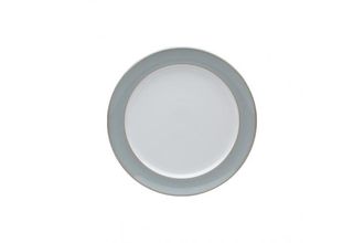 Denby Mist Salad/Dessert Plate Plain, Wide Rim 8"