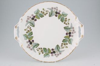 Royal Worcester Lavinia - White Cake Plate Handled 11 1/2"