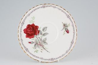Royal Stafford Roses To Remember - Red Soup Cup Saucer Fluted 7"