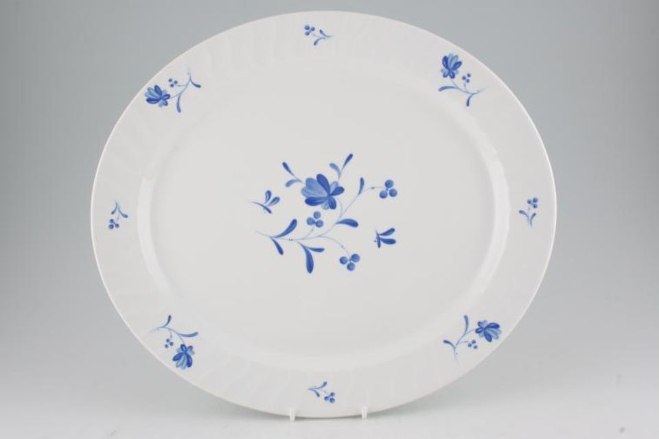 Royal Worcester Blue Bow Oval Platter 14"