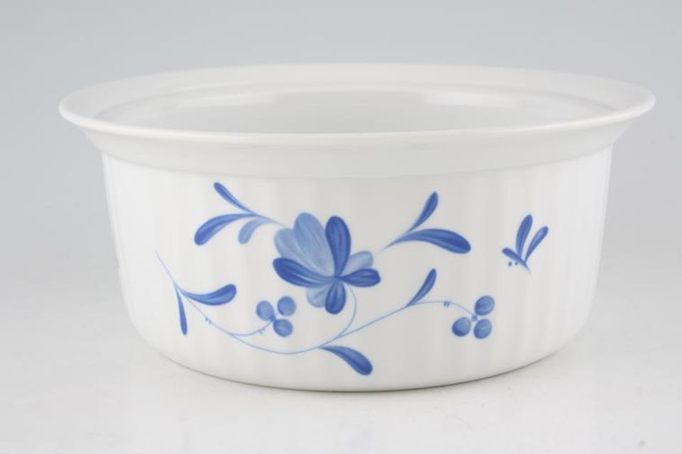Royal Worcester Blue Bow Casserole Dish Base Only Round 2pt