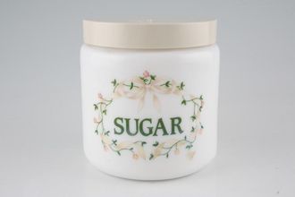 Johnson Brothers Eternal Beau Storage Jar + Lid Sugar - Pyrex, Round, Screw Top Lid 4 1/2"