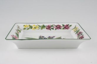 Royal Worcester Worcester Herbs Serving Dish Rectangular Tray - Some Items Made Abroad 8 1/4" x 6 1/4"