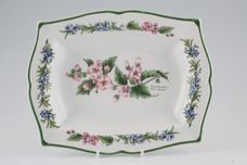 Royal Worcester Worcester Herbs Serving Dish Rectangular Tray, Scalloped 9" x 7" thumb 1