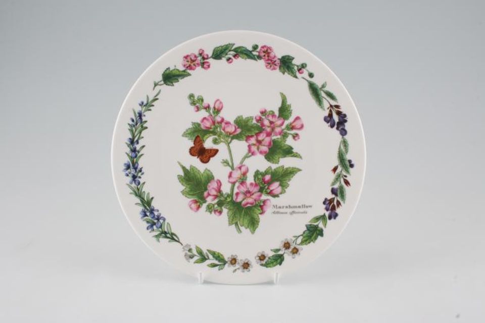 Royal Worcester Worcester Herbs Wall Plate Marshmallow - Not for food use 7 3/8"