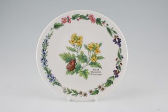 Royal Worcester Worcester Herbs Wall Plate Black Mustard - Not for food use - Limited Edition 7 3/8"