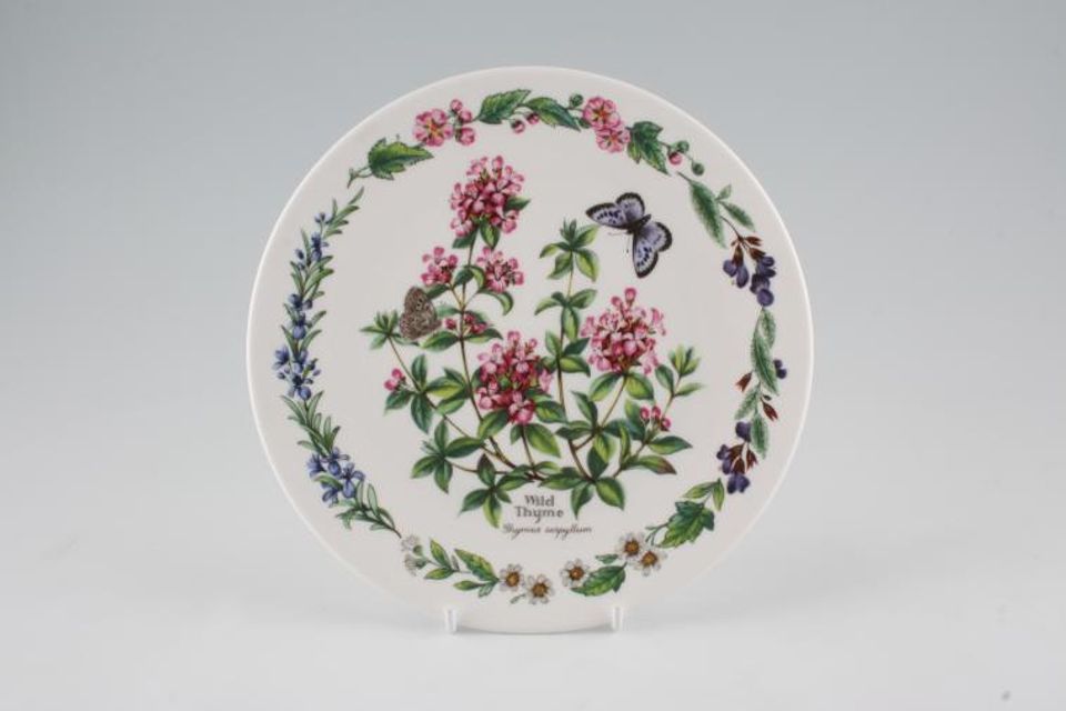 Royal Worcester Worcester Herbs Wall Plate Wild Thyme - Not for food use - Limited Edition Plate No; 925B 7 3/8"