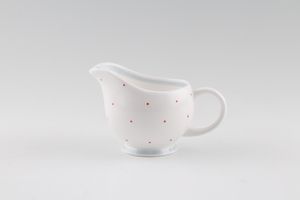 Susie Cooper Raised Spot - Red Spots with Blue Band Cream Jug