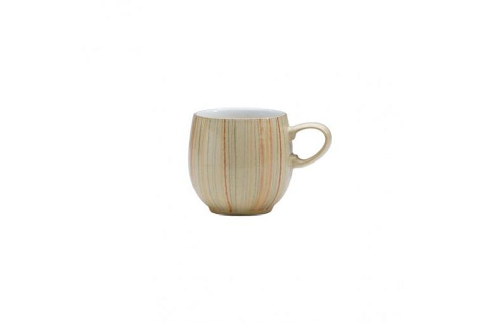 Denby Caramel Mug Caramel Stripes - Small Curve mug 101/2 fl.oz. 3" x 3 1/4"