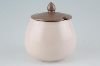Sell Poole Mushroom and Sepia - C54 Sugar Bowl - Lidded (Tea) Rounded Shape