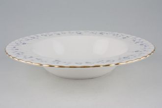 Sell Royal Albert Memory Lane Rimmed Bowl Made abroad - no pink/purple flowers, they are all shades of blue 9 1/2"