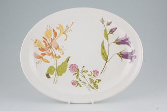 Palissy Honeysuckle Oval Platter 11 3/8"