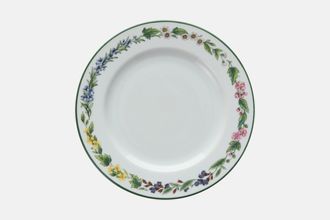 Royal Worcester Worcester Herbs Salad/Dessert Plate Made in England, No Pattern In Centre 8 1/4"