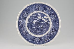 Adams English Scenic - Blue Dinner Plate