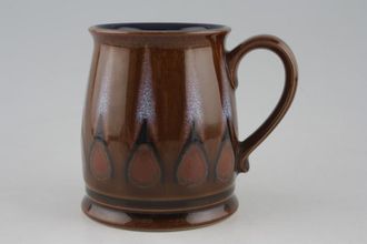 Denby Flame Mugs Mug Tudor - Brown outer - Dark Blue Inner 3" x 4"