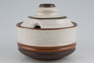 Sell Denby Potters Wheel - Tan Centre Jam Pot + Lid cut out in lid.