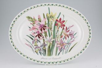 Portmeirion Ladies Flower Garden Oval Platter Backstamps Vary 15 3/4"